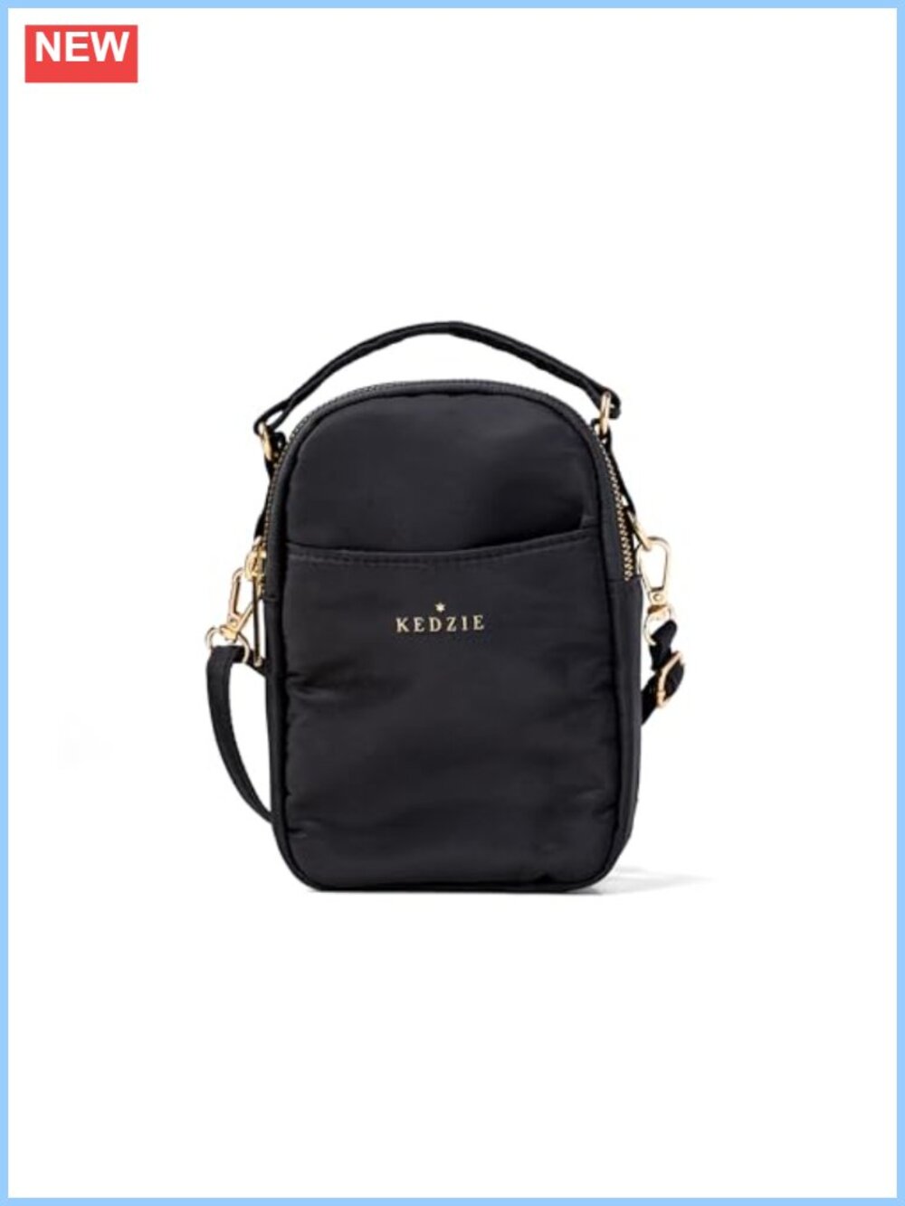 Crosstown Crossbody Bag with Adjustable Strap Polyester